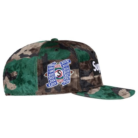Supreme Crushed Velvet Box Logo New Era® - Woodland Camo