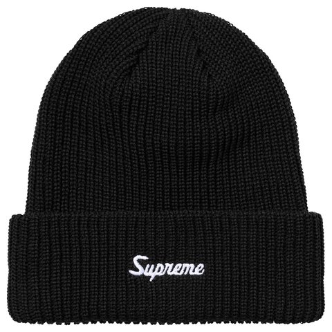 Supreme Loose Gauge Beanie - Black