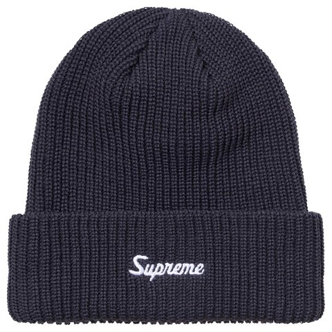 Supreme Loose Gauge Beanie - Navy