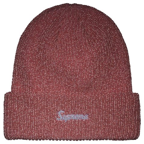 Supreme Loose Gauge Beanie - Pink Reflective