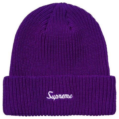 Supreme Loose Gauge Beanie - Purple