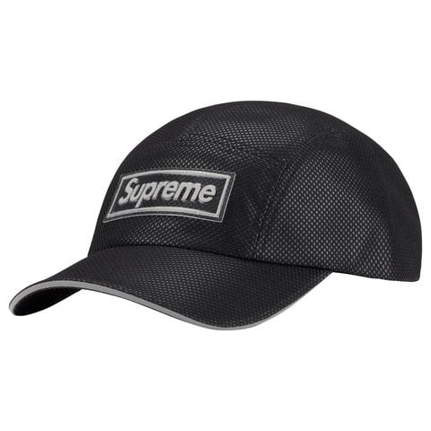 Supreme Metallic Mesh Camp Cap - Black