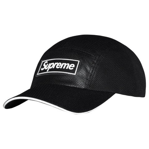 Supreme Metallic Mesh Camp Cap - Black