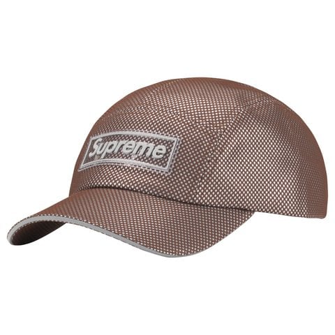 Supreme Metallic Mesh Camp Cap - Brown
