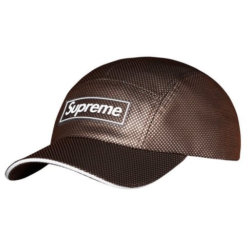 Supreme Metallic Mesh Camp Cap - Brown