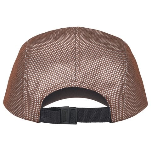 Supreme Metallic Mesh Camp Cap - Brown