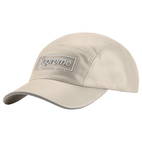Supreme Metallic Mesh Camp Cap - Stone