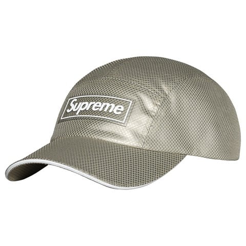 Supreme Metallic Mesh Camp Cap - Stone