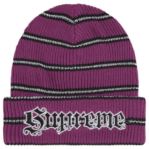 シュプリーム Supreme Gradient Stripe Beanie Metallic Stripe Beanie - fall/winter 2026 - SupremeCommunity