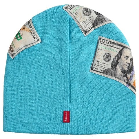 Supreme Money Beanie - Light Blue