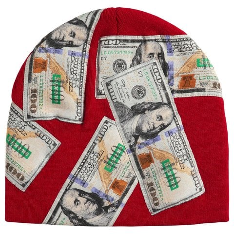Supreme Money Beanie - Red