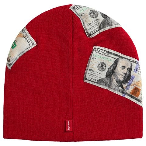 Supreme Money Beanie - Red