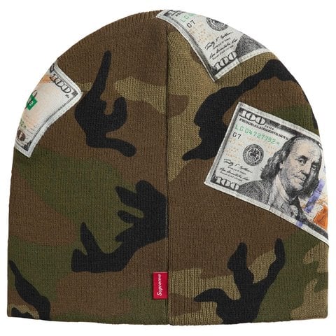 帽子 Supreme Money Beanie Woodland Camo Money Beanie - fall/winter 2026 - SupremeCommunity