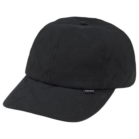 Supreme Monogram Jacquard 6-Panel - Black