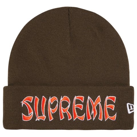 Supreme New Era® Action Beanie - Brown