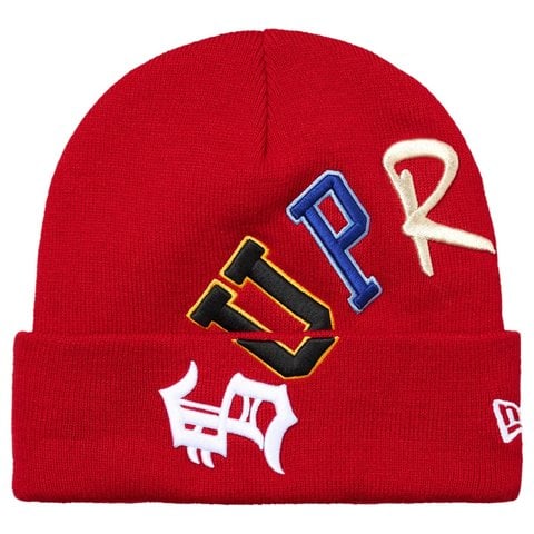 Supreme New Era® Arc Beanie - Red