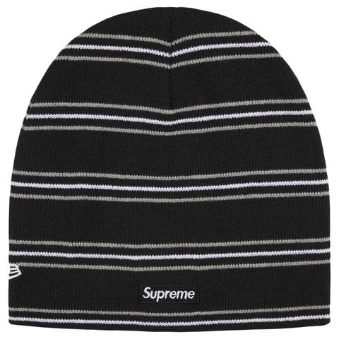 Supreme New Era® Stripe Beanie - Black