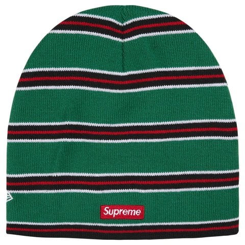 Supreme New Era® Stripe Beanie - Green