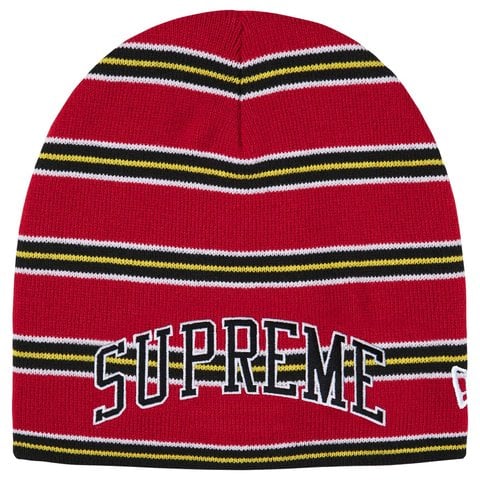 Supreme New Era® Stripe Beanie - Red