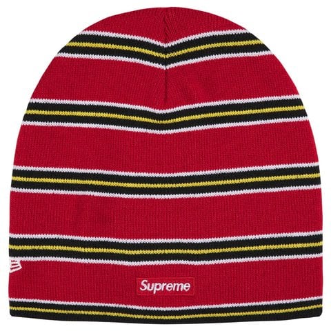 Supreme New Era® Stripe Beanie - Red