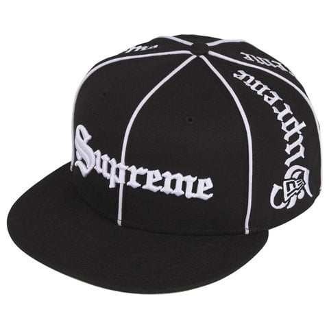 Supreme Piping Script New Era® - Black