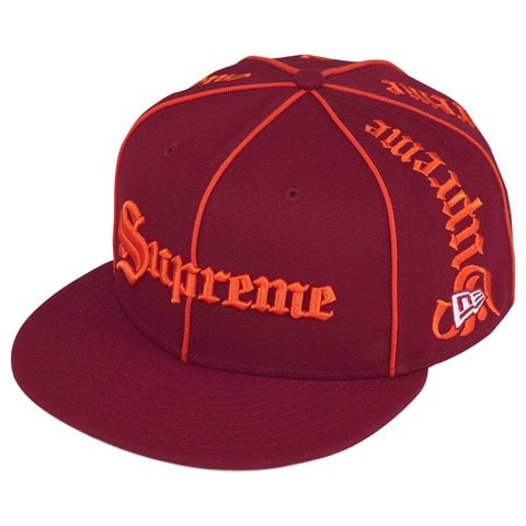 Supreme Piping Script New Era® - Cardinal