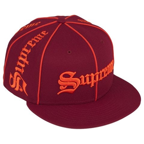 Supreme Piping Script New Era® - Cardinal