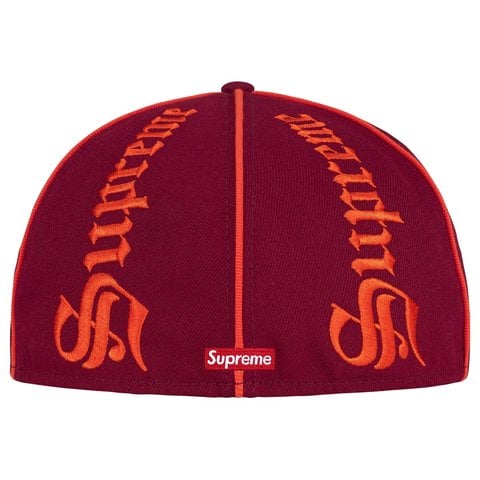 Supreme Piping Script New Era® - Cardinal
