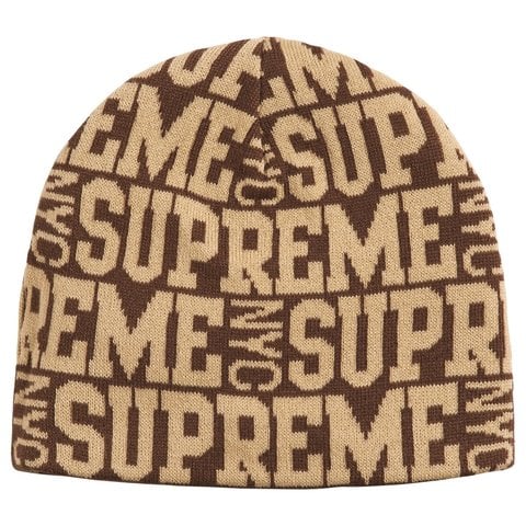 Supreme Reversible Camo Beanie - Brown