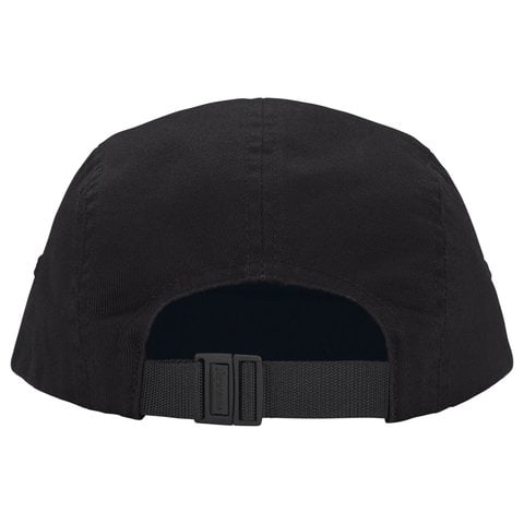 Supreme Rhinestone Label Camp Cap - Black