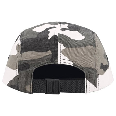 Supreme Rhinestone Label Camp Cap - Snow Camo
