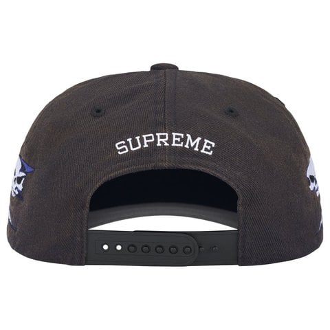 Supreme Skulls Spellout 6-Panel - Black