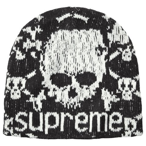 Supreme Supreme®/Vanson Leathers® Skull Beanie - Black