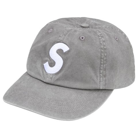 Supreme Washed Canvas S Logo 6-Panel - Grey