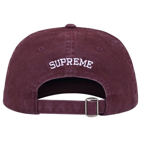 Supreme Washed Canvas S Logo 6-Panel - Plum