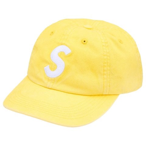 Supreme Washed Canvas S Logo 6-Panel - Yellow