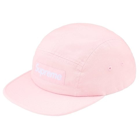 Supreme Washed Chino Twill Camp Cap - Pink