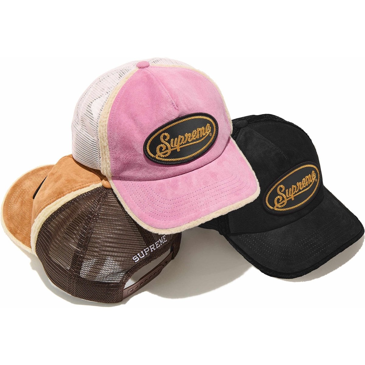 Faux Shearling Mesh Back 5-Panel