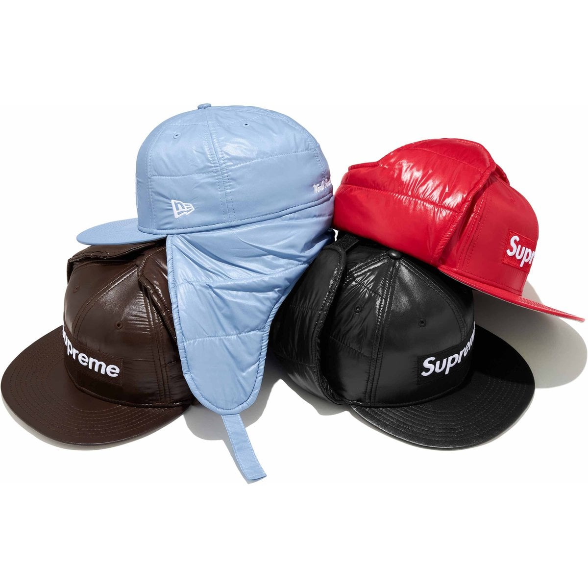 Glossy Nylon Box Logo Earflap New Era®