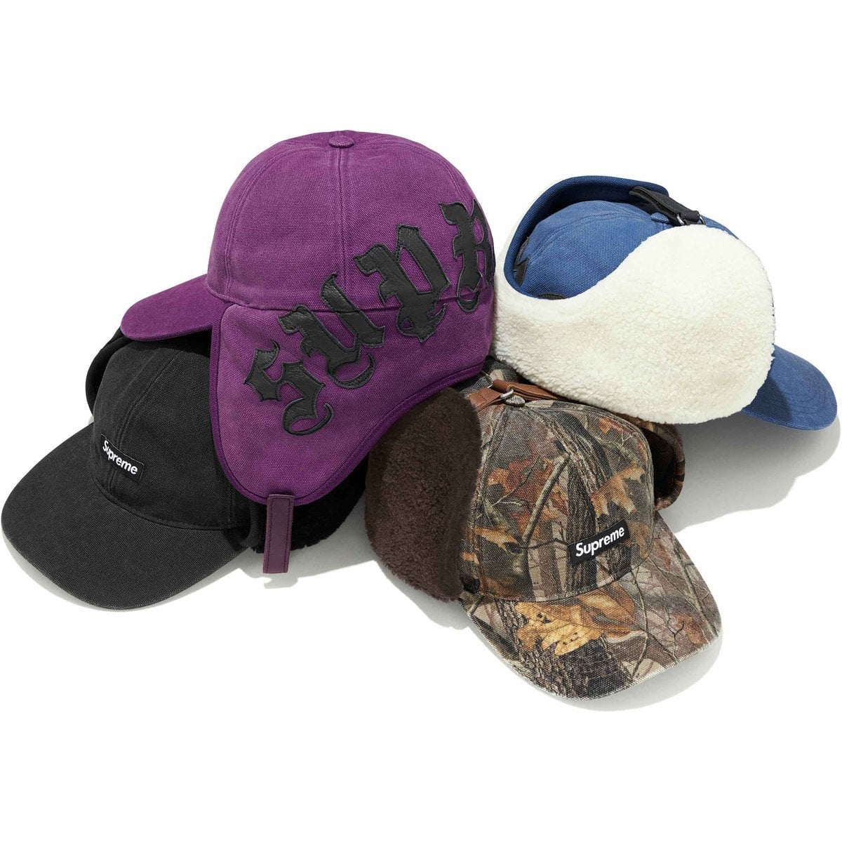 Leather Appliqué Earflap 6-Panel