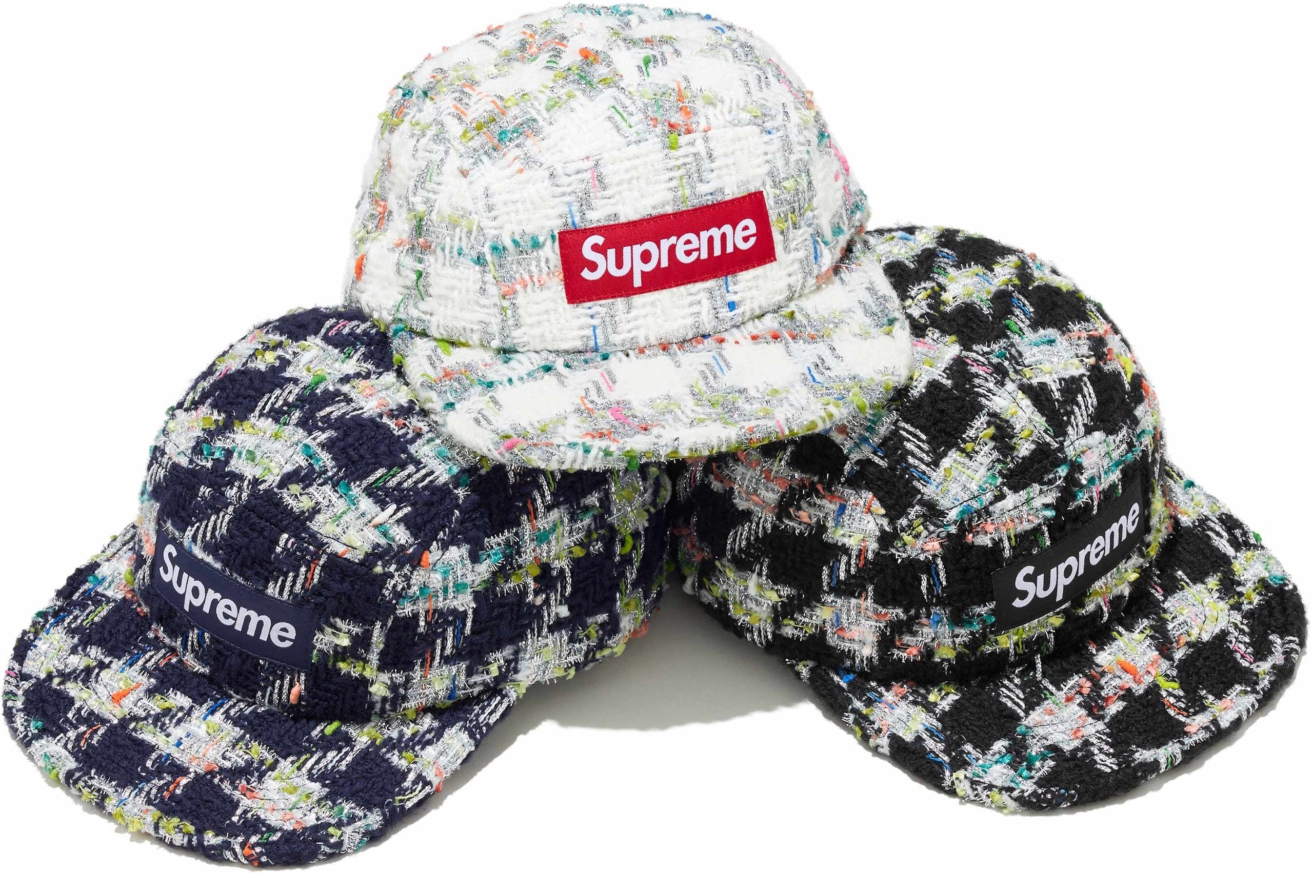Metallic Bouclé Camp Cap - SupremeCommunity