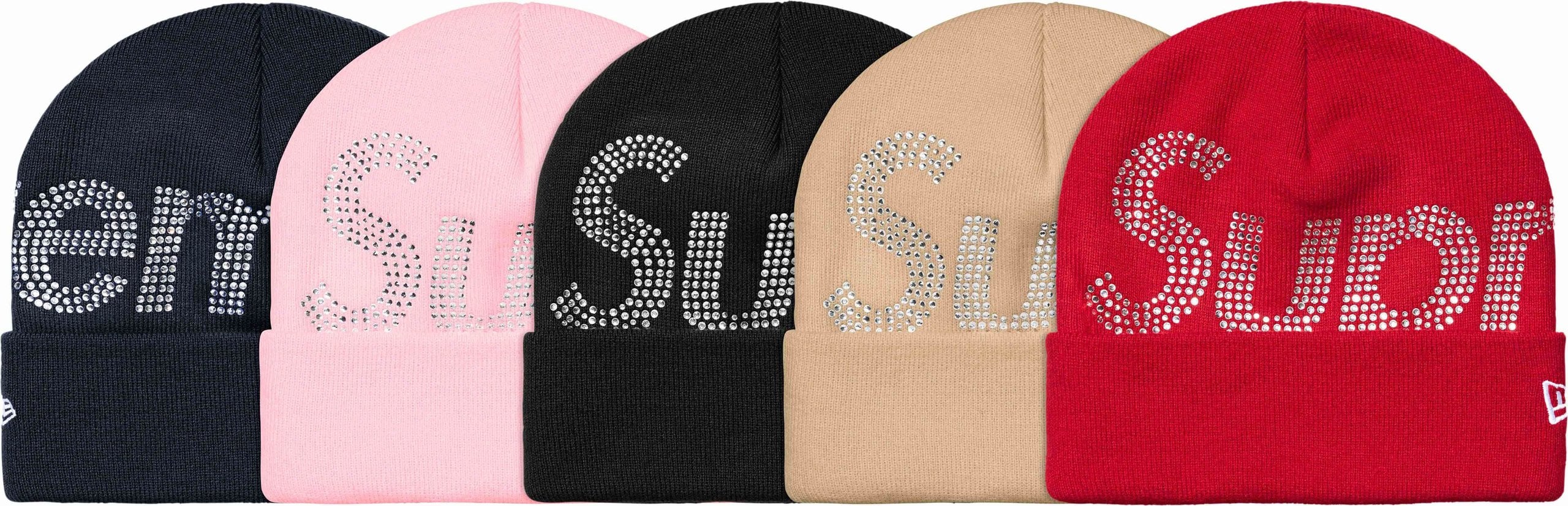 New Era® Rhinestone Big Logo Beanie - Supreme