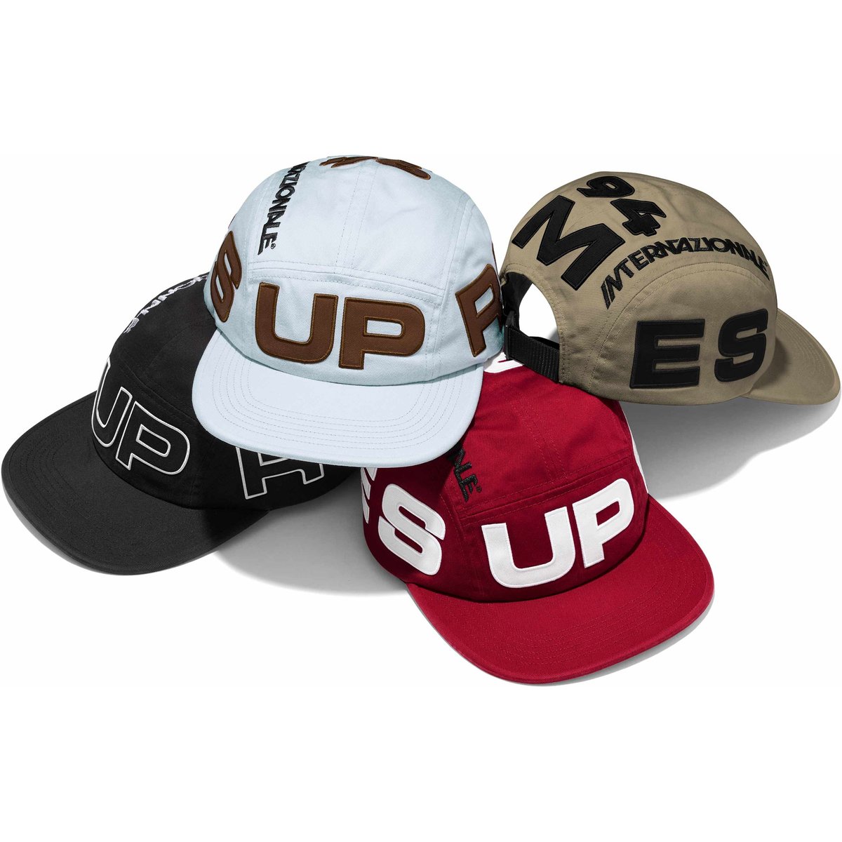 Spellout Appliqué Camp Cap