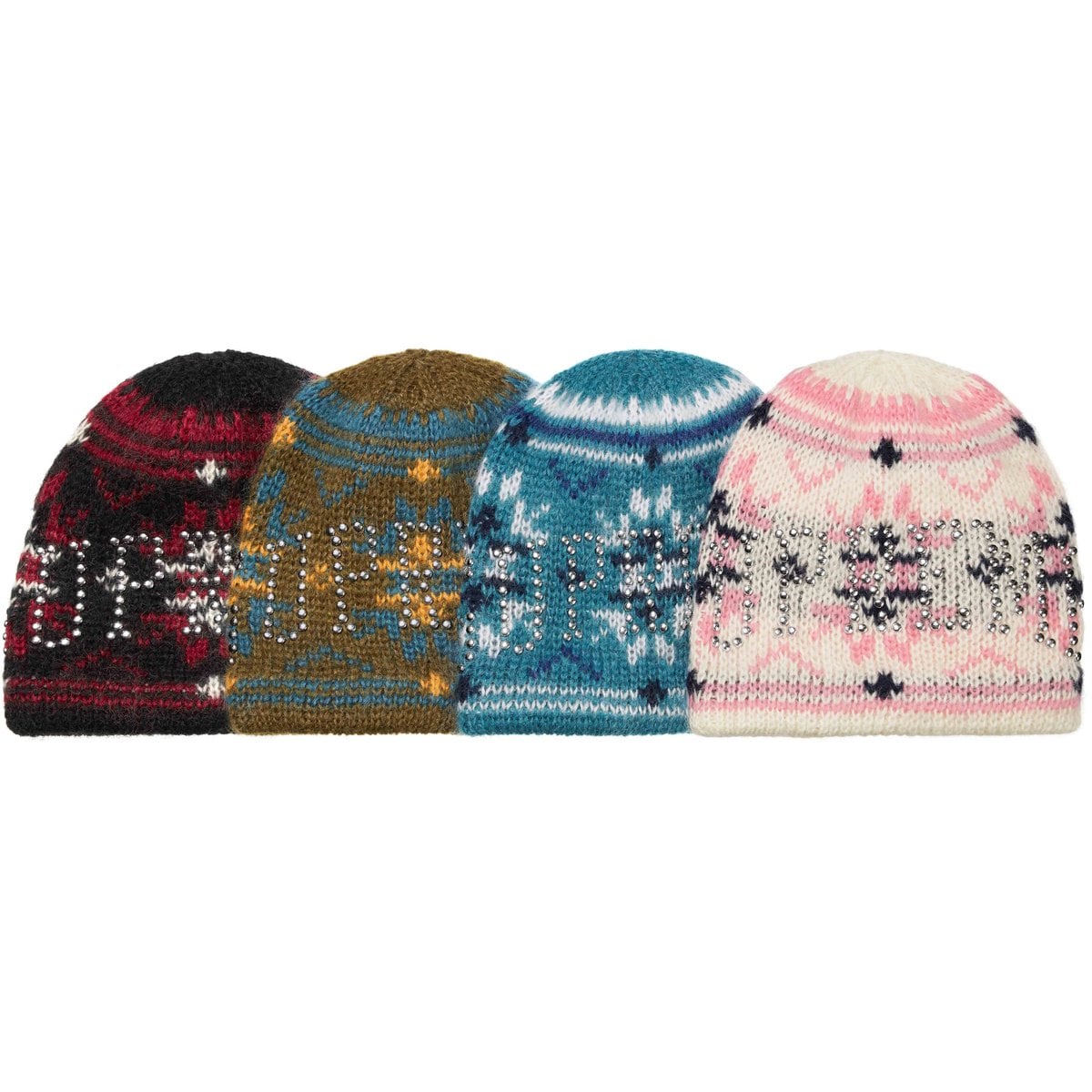 Studded Fair Isle Beanie