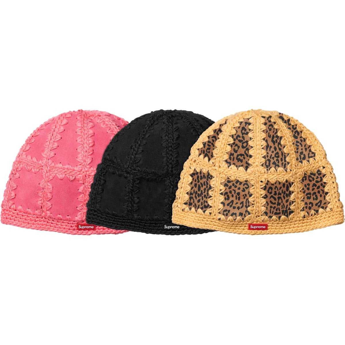 Suede Panel Beanie
