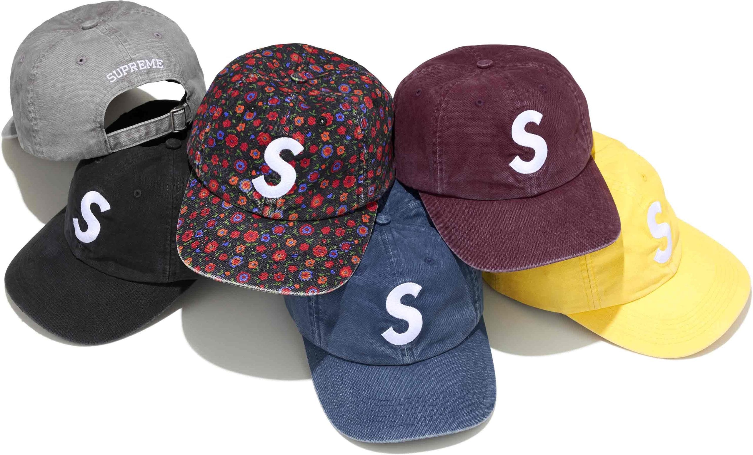 Washed Canvas S Logo 6-Panel - SupremeCommunity