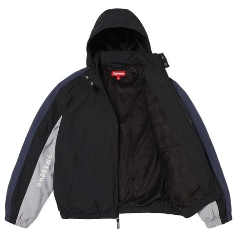 Supreme AOI Fleece Lined Track Jacket - Black