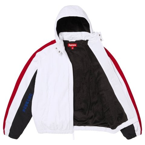 Supreme AOI Fleece Lined Track Jacket - White