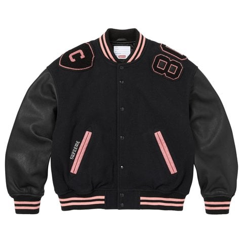 Supreme Captains Varsity Jacket - Black