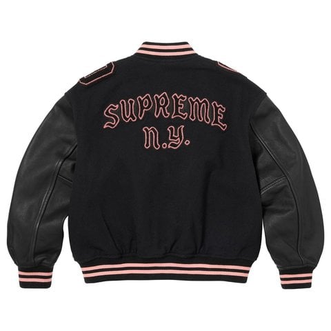 Supreme Captains Varsity Jacket - Black